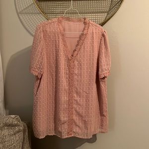 Pink chiffon t-shirt